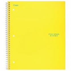 Five Star Wirebound Quadrille Notebook, 11 x 8 1/2, 100 Sheets, Assorted