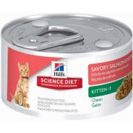 Hill&#039;s Science Diet Kitten Savory Salmon Entrée Canned Cat Food, 5.5 oz, 24-pack