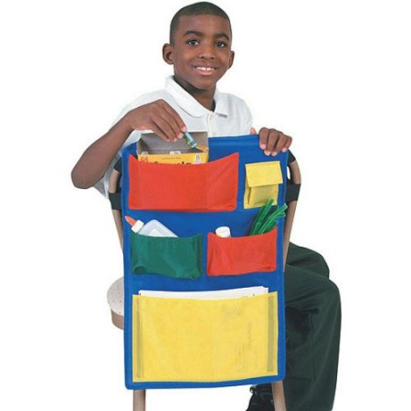 School Smart Over-The-Chair Storage Pocket, 14.75" x 23.5"