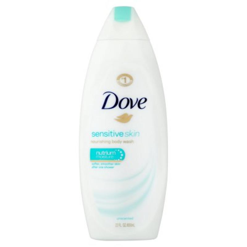 Dove Sensitive Skin Body Wash, 22 oz