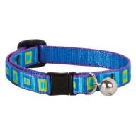 Lupine Collars and Leads 73227 1/2" x 8"-12" Sea Glass Design Safety Cat Collar with Bell