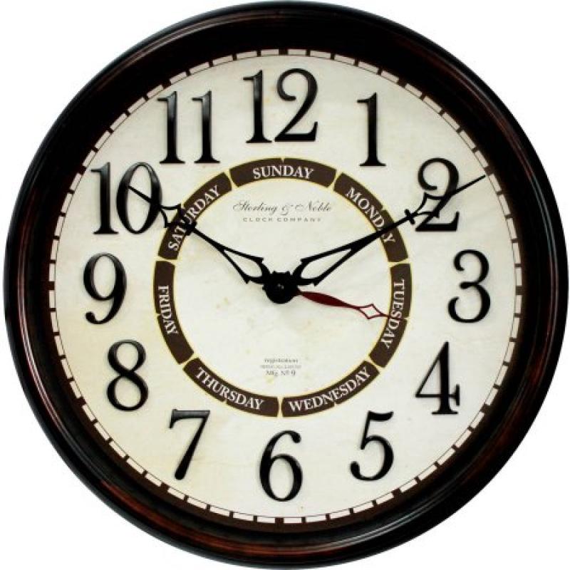 Better Homes and Gardens 20" Calendar Wall Clock