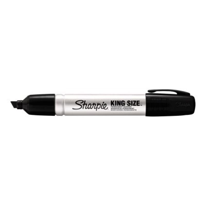 Sharpie King Size Permanent Marker, Chisel Tip, Available in Multiple Colors, Dozen