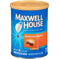 Maxwell House Breakfast Blend Light Roast Ground Coffee, 11 OZ (311g)