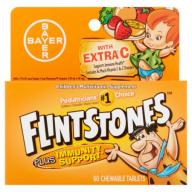 Flintstones Plus Immunity Support Children&#039;s Multivitamin Supplement Chewable Tablets, 60 count