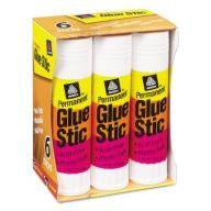 Avery Permanent Glue Stics, White Application, 1.27 ounce, 6 Pack