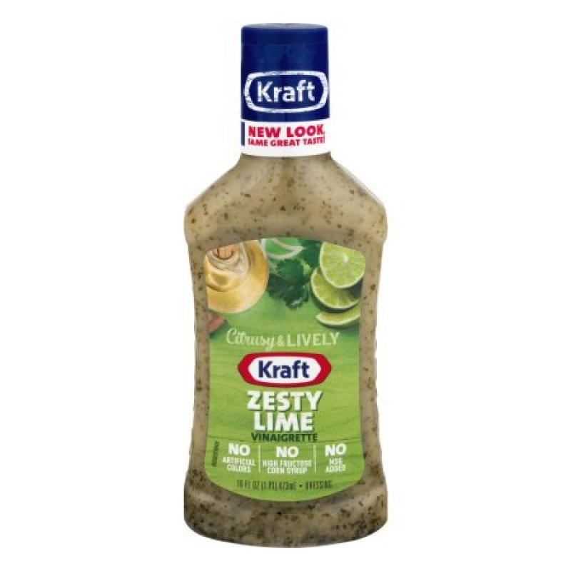 Kraft Salad Dressing Zesty Lime Vinaigrette, 16 FL OZ (473ml)