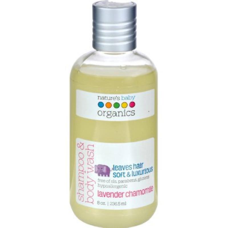 Natures Baby Organics Shampoo & Body Wash Lavender Chamomile, 8 fl oz