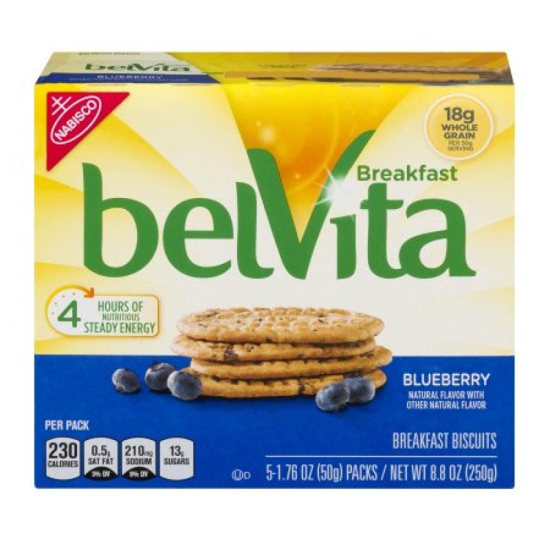 belVita Breakfast Biscuits Blueberry, 176 oz, 5 Count