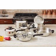 B&F Systems Ltd. 17 Piece Stainless Steel Cookware Set