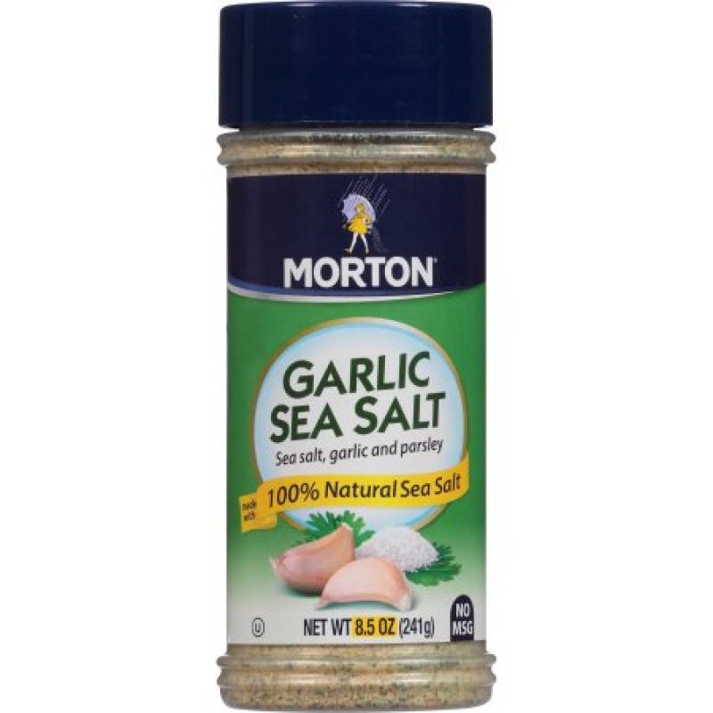 Morton Garlic Sea Salt, 8.5 oz