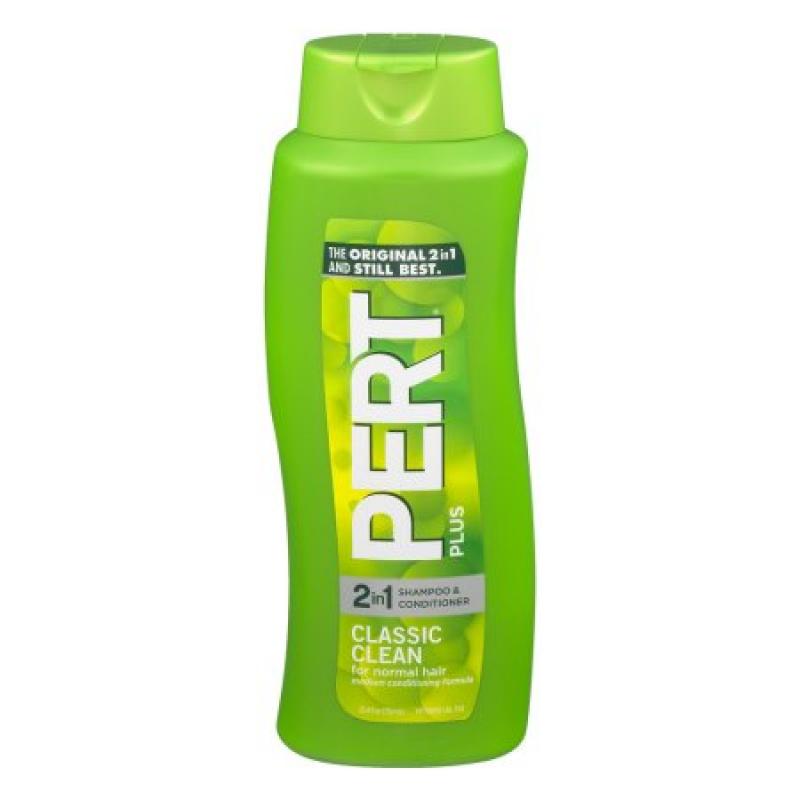 Pert Plus 2 in 1 Shampoo & Conditioner Classic Clean, 25.4 FL OZ