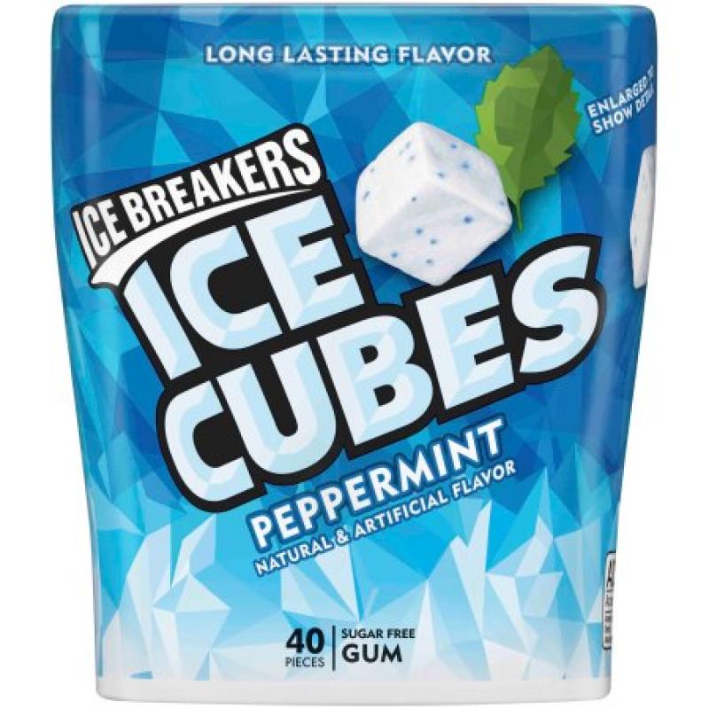 Ice Breakers® Ice Cubes Peppermint Sugar Free Gum 40 ct Pack