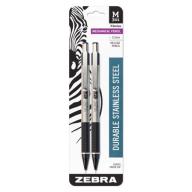 Zebra M-301 Mechanical Pencils, Black, 2pk