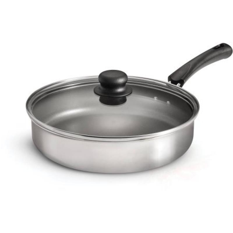 Tramontina Simple Cooking 10" Polished Nonstick Covered Deep Saute Pan