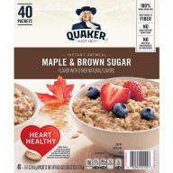 Quaker Instant Oatmeal, Maple Brown Sugar (40 pk.)