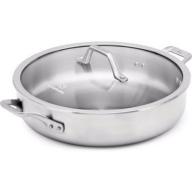 Calphalon Signature Stainless Steel 5-Quart Sauteuse with Cover