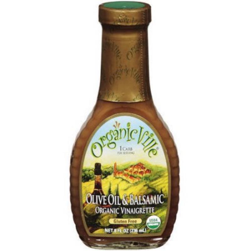 Organic Ville Organic Olive Oil & Balsamic Organic Vinaigrette, 8 fl oz