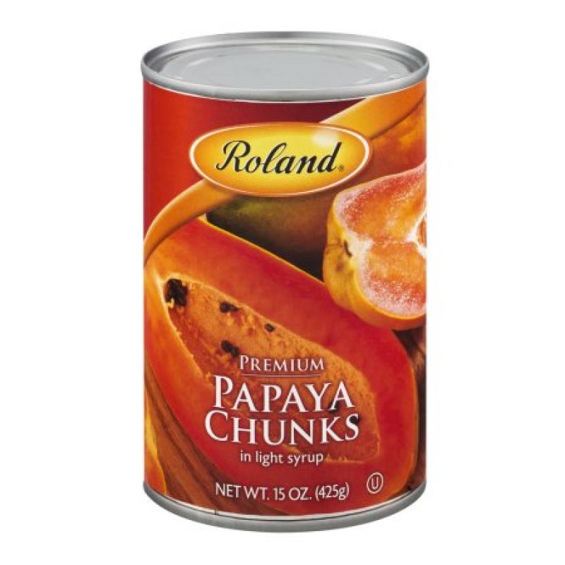 Roland Premium Papaya Chunks in Light Syrup, 15.0 OZ