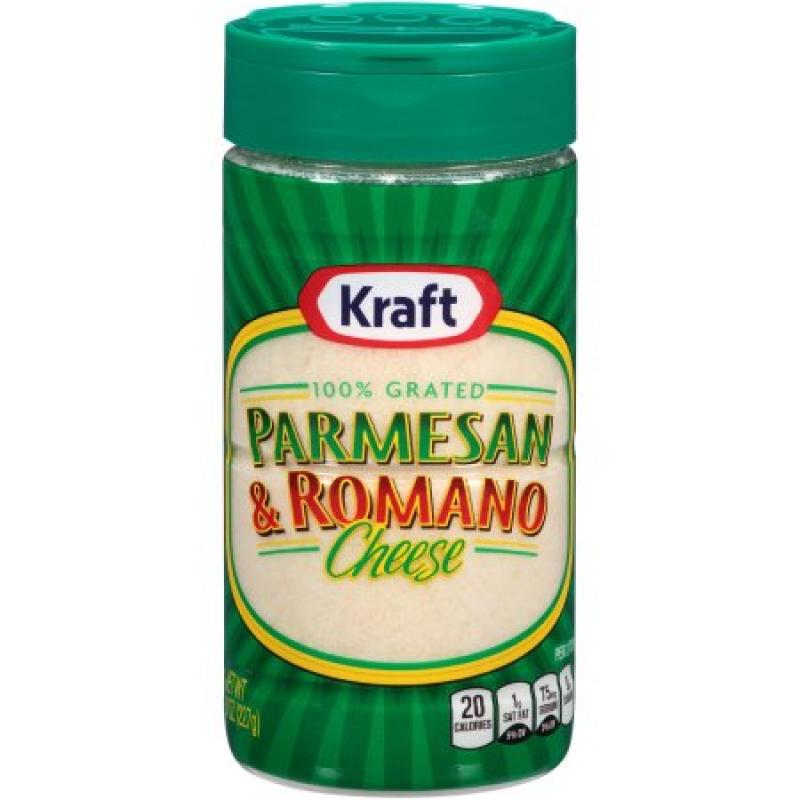 Kraft Grated Parmesan & Romano Cheese, 8 Oz