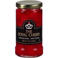 The Royal Cherry Maraschino Cherries with Stems, 10 oz, (Pack of 12)