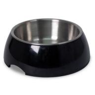 Petmate Stainless Steel Bowl in Black, Small