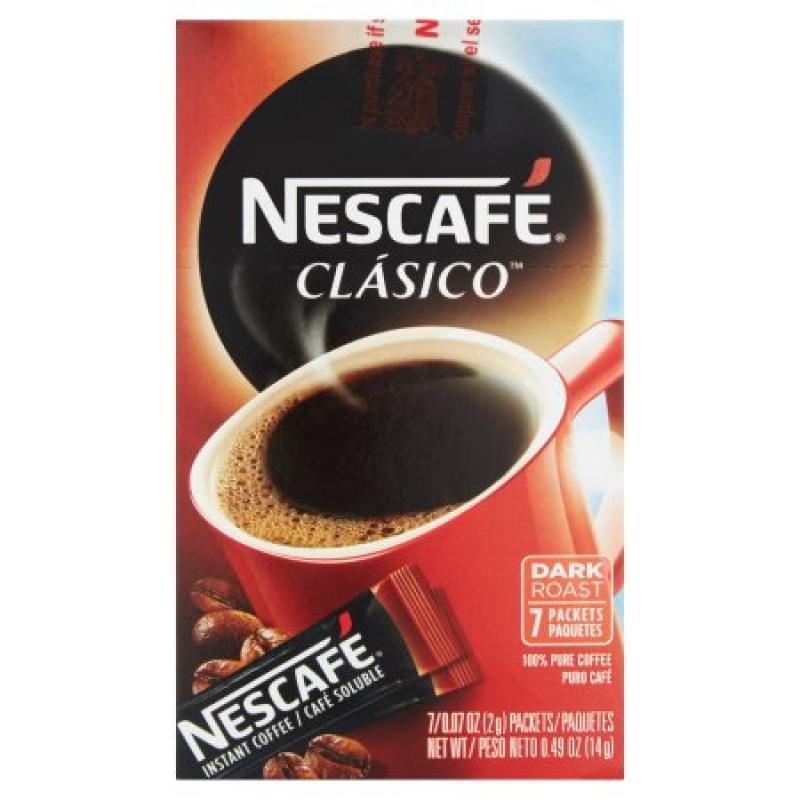 NESCAFE CLASICO Instant Coffee 7-0.07 oz. Packets