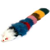 Iconic Pet Multi-Colored Fur Weasel Toy