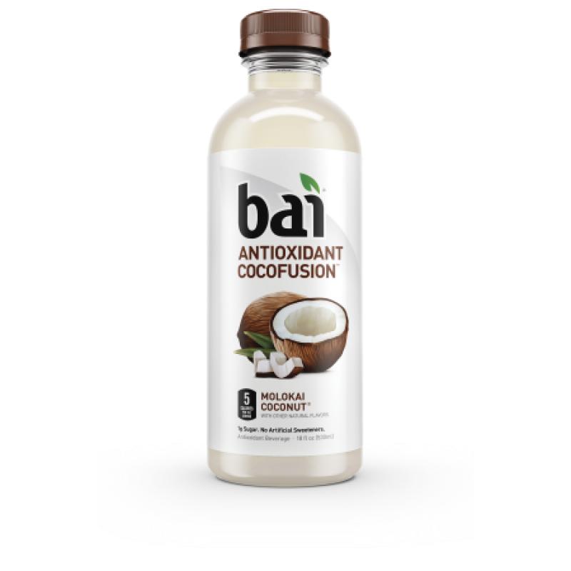 Bai Cocofusions Molokai Coconut, 18 Fl Oz, 12 Ct