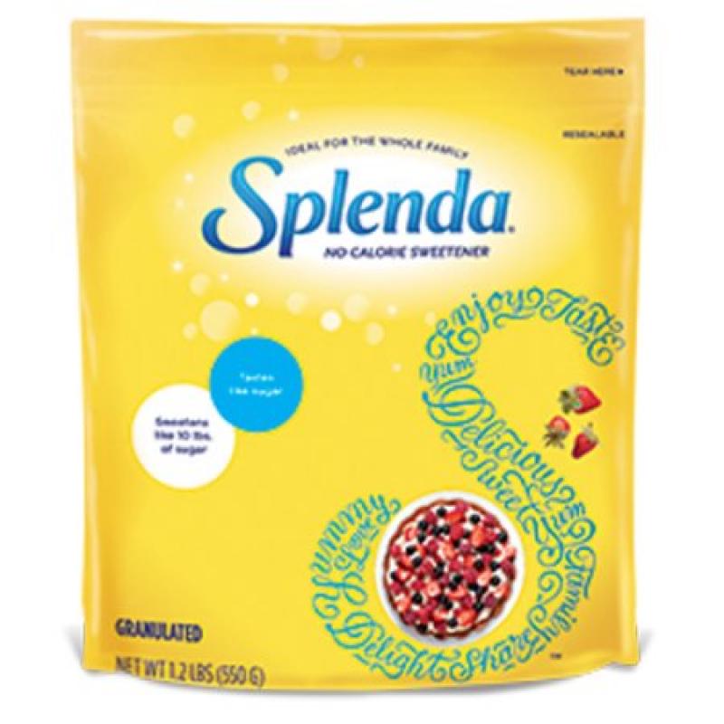 Splenda No Calorie Sweetener, Granulated , 1.2LBS (Resealable Bag)