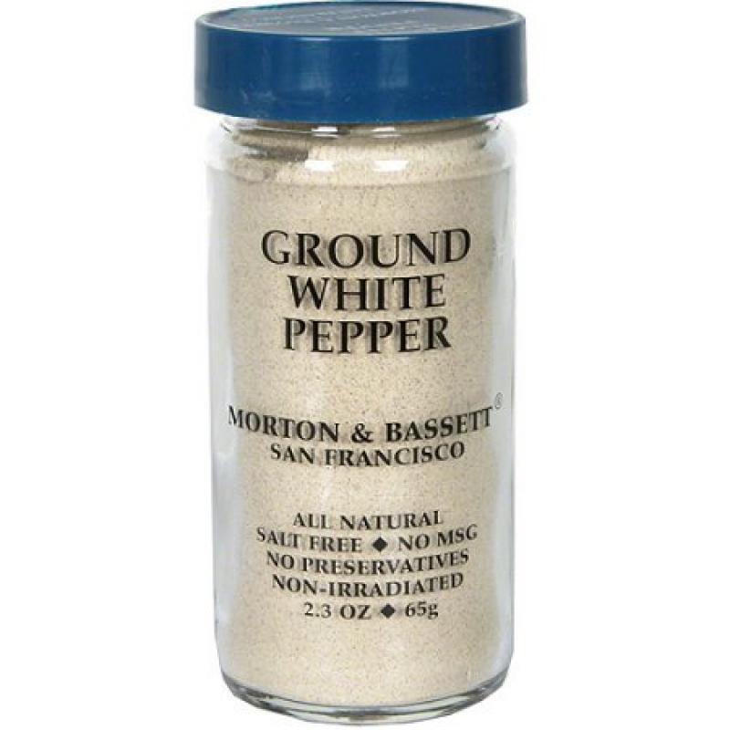 Morton & Bassett Spices Ground White Pepper, 2.3 oz (Pack of 3)
