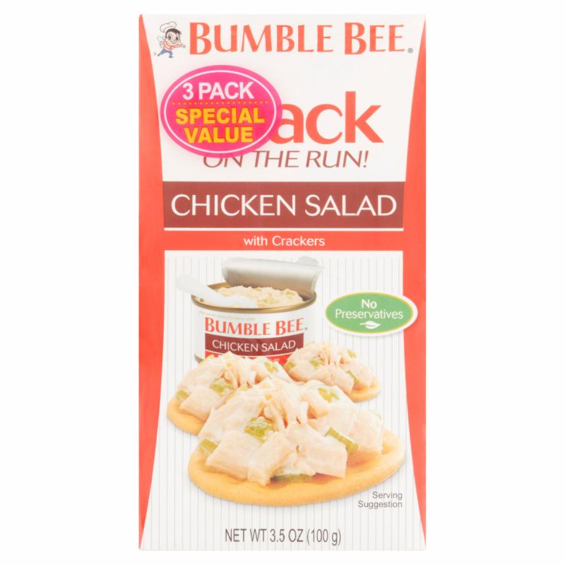 Bumble Bee® Snack On The Run! Chicken Salad with Crackers Kit 3-3.5 oz. Box
