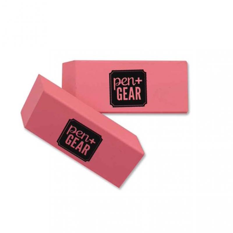 Pen + Gear 2CT Pink Eraser