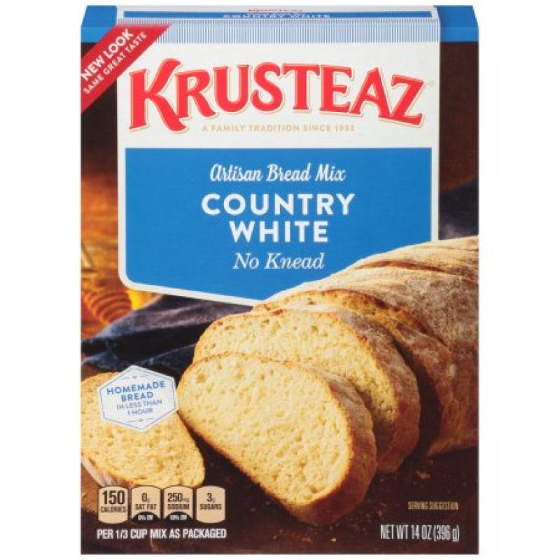 Krusteaz No Knead Artisan Bread Mix Country White, 14.0 OZ
