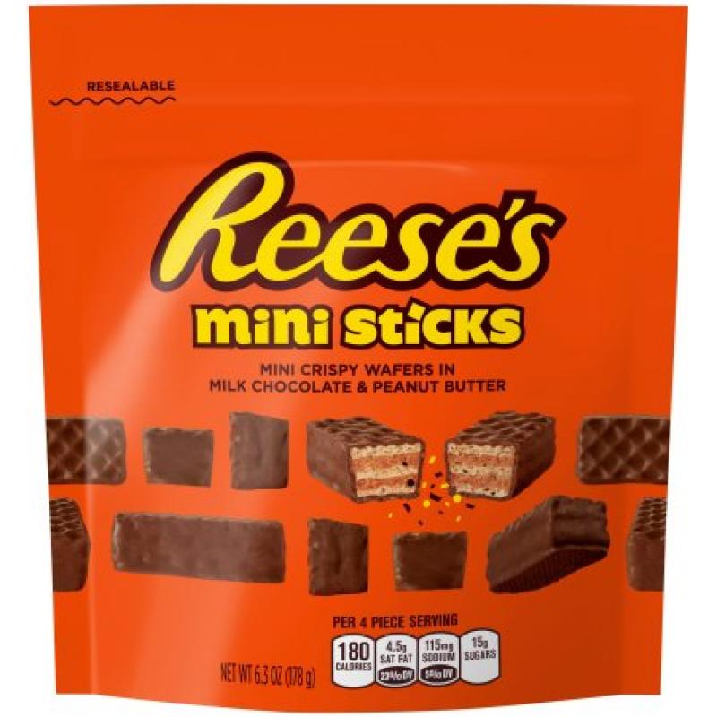 Reese&#039;s® Mini Sticks Candy 6.3 oz. Stand Up Bag