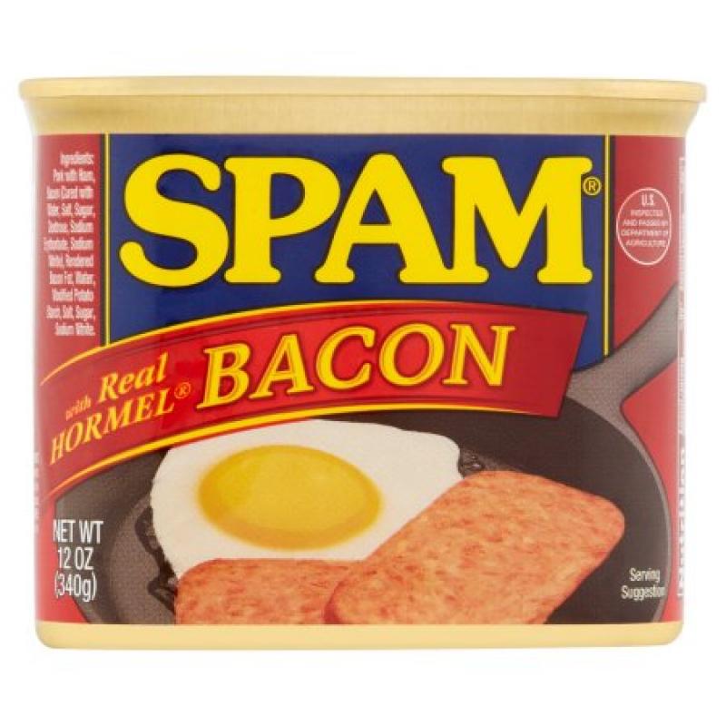 Spam With Bacon Pork/Ham, 12 oz