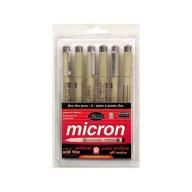 Sakura 30062 6-Piece Pigma Micron Ink Pen Set, Black