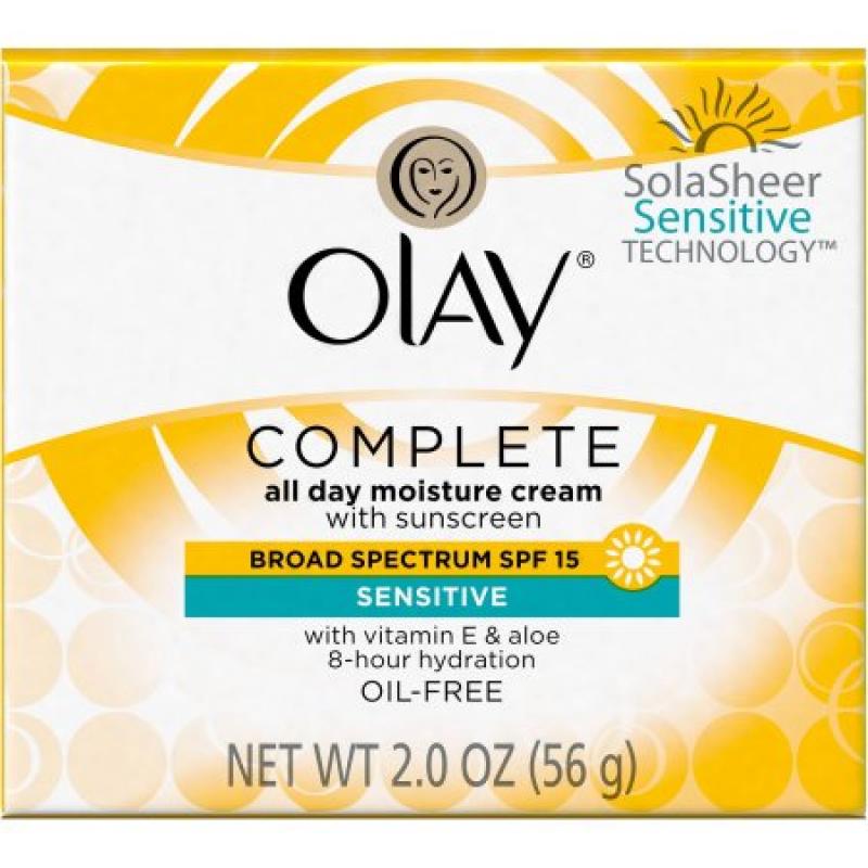 Olay Complete All Day SPF 15 Facial Moisturizer for Sensitive Skin, 2 oz