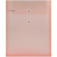 JAM Paper #10 5" x 10" Plastic Filing Envelopes with Velcro Brand Closure, Blue, 108-Pack