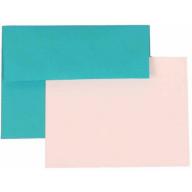 JAM Paper Recycled Personal Stationery Sets with Matching A2 Envelopes, Sea Blue, 25-Pack