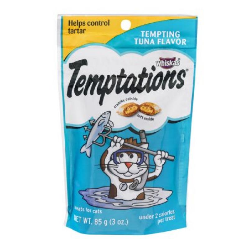 Whiskas Temptations Tempting Tuna Flavor Treats for Cats, 3.0 OZ
