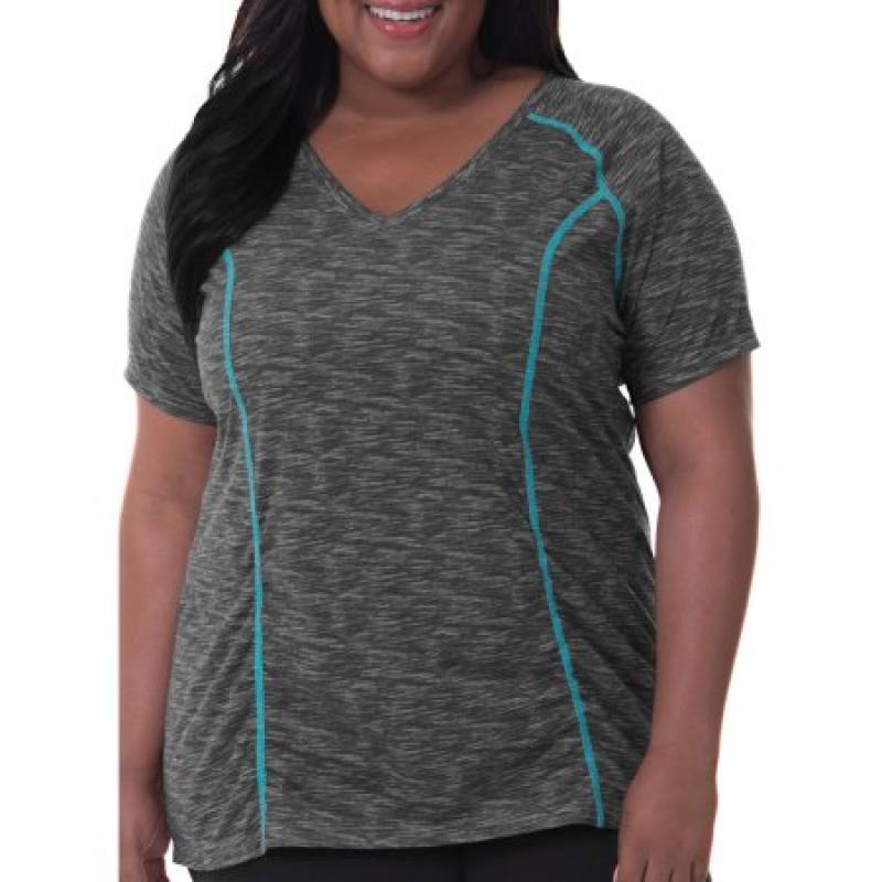 Fit for Me by Fruit of the Loom Women&#039;s Plus-Size Shirred Tee