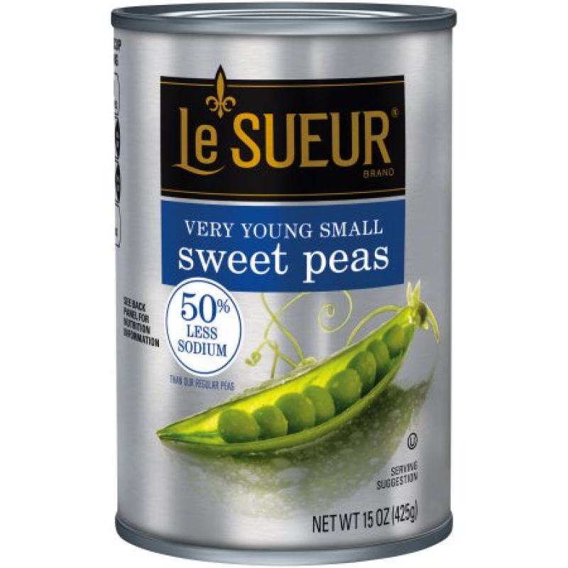 Le Sueur® 50% Less Sodium Very Young Small Sweet Peas 15 oz. Can