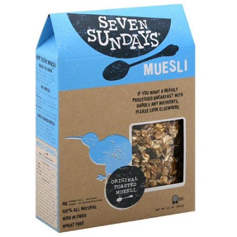 Seven Sundays Original Toasted Muesli, 12 oz, (Pack of 6)