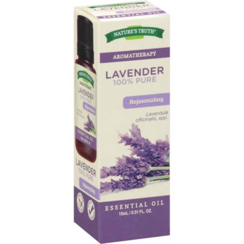 Nature&#039;s Truth Aromatherapy Lavender 100% Pure Essential Oil, .51 fl oz