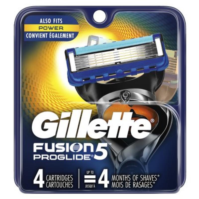 Gillette Fusion Proglide Cartridges - 4 CT