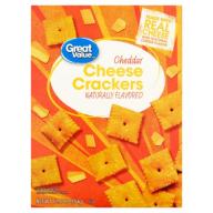 Great Value Cheddar Cheese Baked Snack Crackers, 12.4 oz