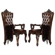 Acme Versailles Arm Chair in L.Brown/Cherry Oak (Set of 2) 61103 SPECIAL