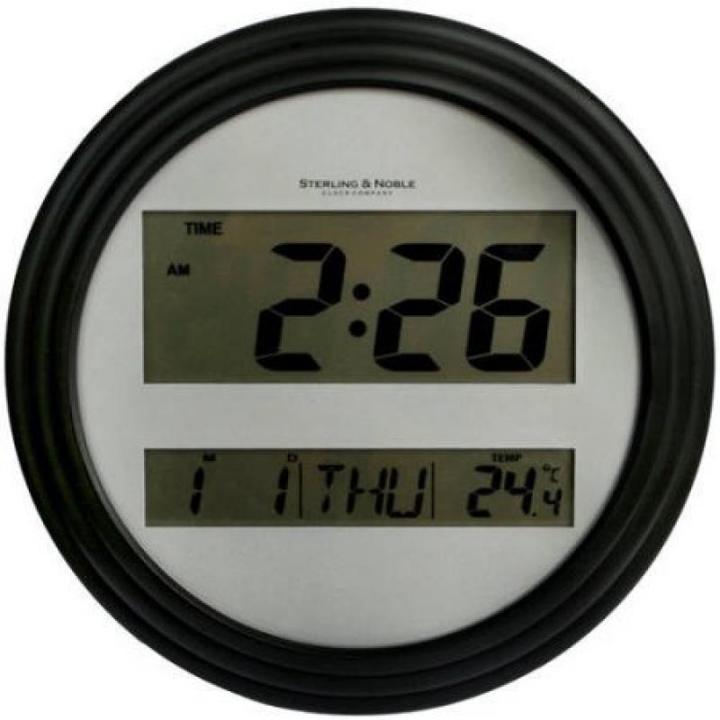 Mainstays Digital Wall Clock, Black
