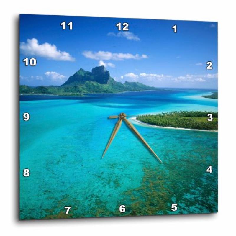3dRose FRENCH POLYNESIA, Bora Bora - OC13 DPB0372 - Douglas Peebles, Wall Clock, 15 by 15-inch